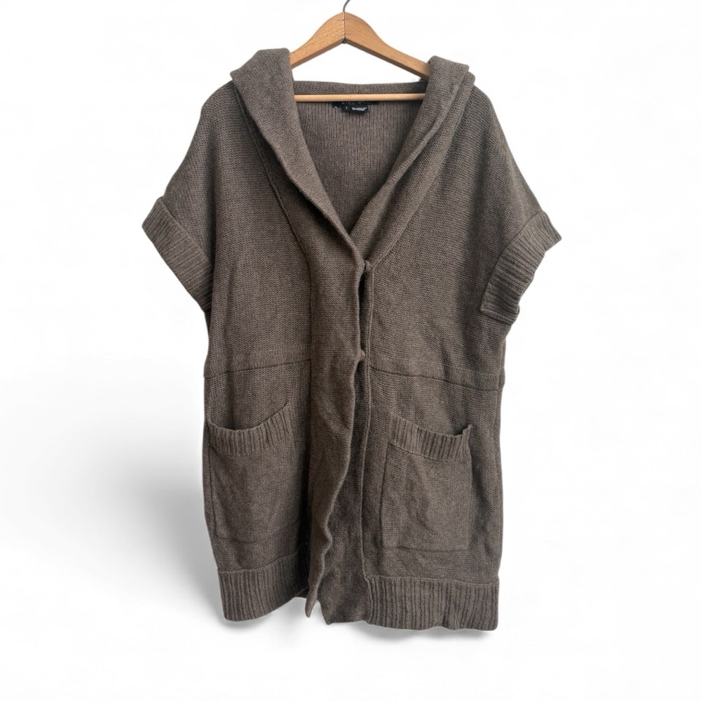 Etcetera Wool Cashmere Hooded Sweater Vest Women’s Large